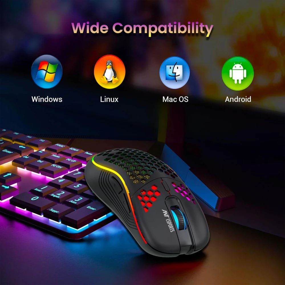 Ant Esports Wireless Gaming Mouse RGB (GM690 PRO) view 3